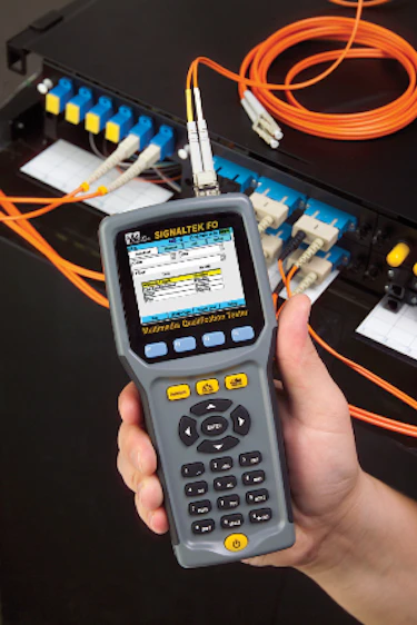 Cable tester measures copper, fiber for Gigabit Ethernet performance ...