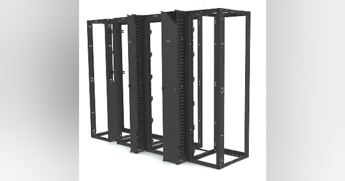 Four-post rack manages dense cables, deep equipment | Cabling ...
