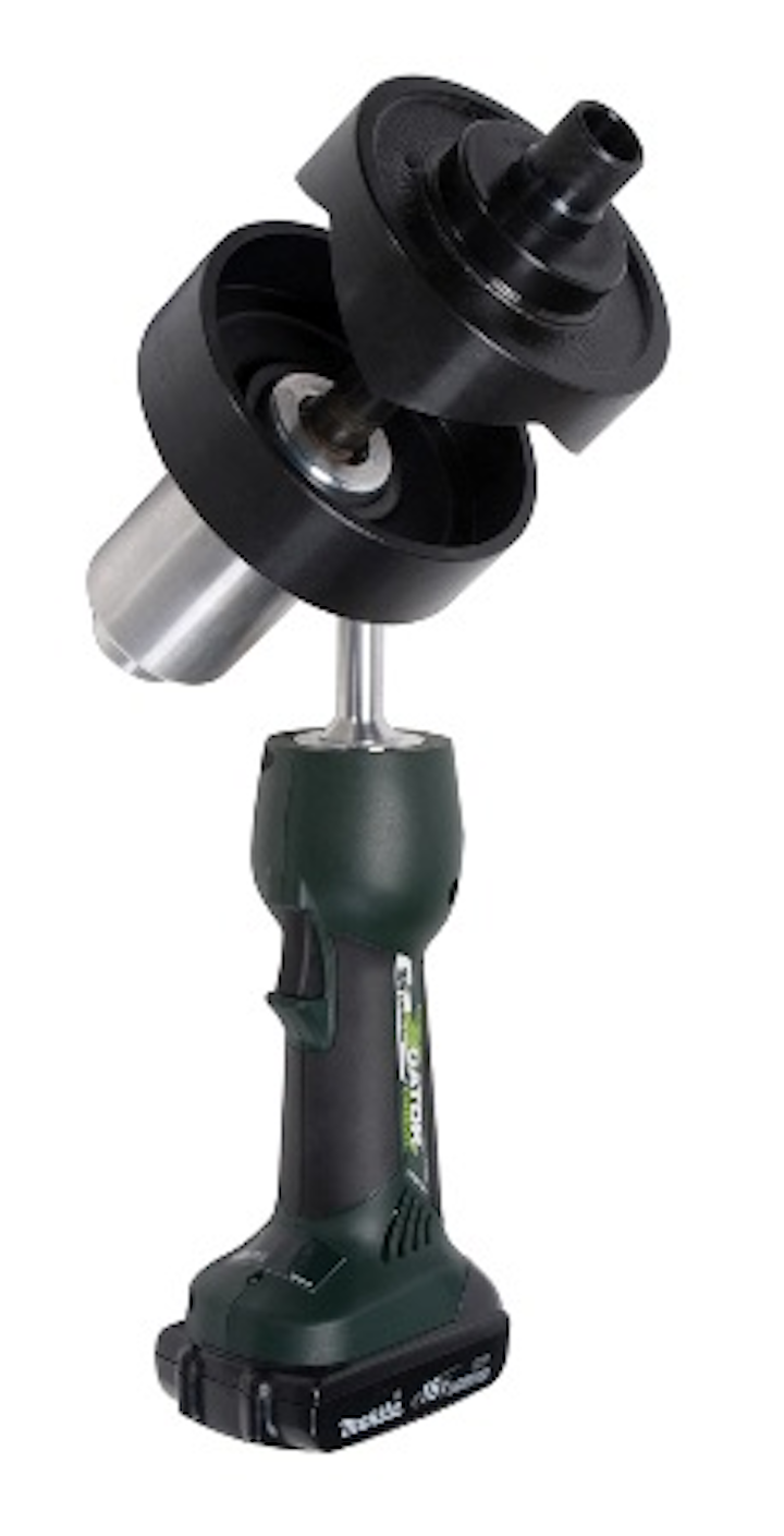 Content Dam Etc Medialib New Lib Cablinginstall Online Articles 2011 05 Greenlee Ls50l Battery Powered Knockout Punch Driver 43032