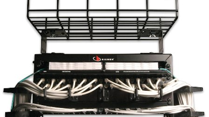 Content Dam Etc Medialib New Lib Cablinginstall Online Articles 2011 08 Siemon Cable Tray Mounted Overhead Racking Solution 73031