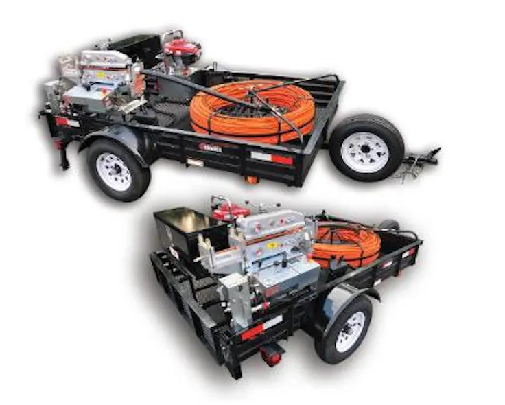 Trailer-mounted duct-rod pusher | Cabling Installation & Maintenance