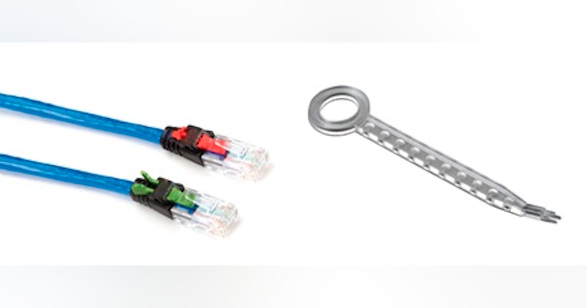 Patch cords have locking boot and clip | Cabling Installation & Maintenance