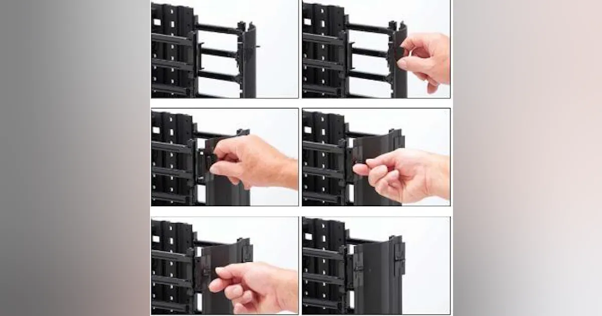 Locking Rack Electrical Rack Cable Management system has locking door | Cabling Installation ...