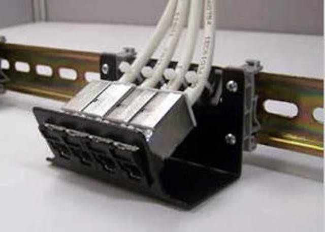 Din patch panel top