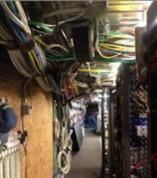 This photo of the cabling system within the White House was Tweeted by Paula Ebben, a news reporter and anchor with WBZ television, Boston&apos;s CBS affiliate.