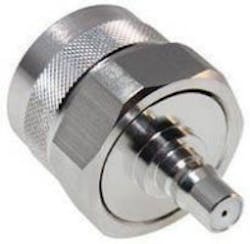 Low PIM QMA adapter mates to N-type interface for wireless DAS infrastructure Low PIM QMA adapter mates to N-type interface for wireless DAS infrastructure