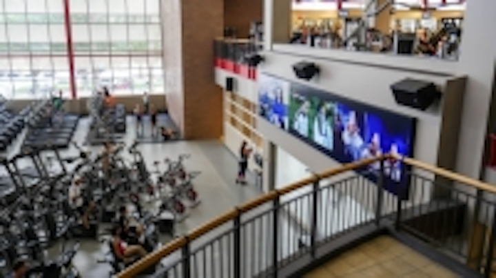 Planar installs massive video wall at UNLV fitness center
