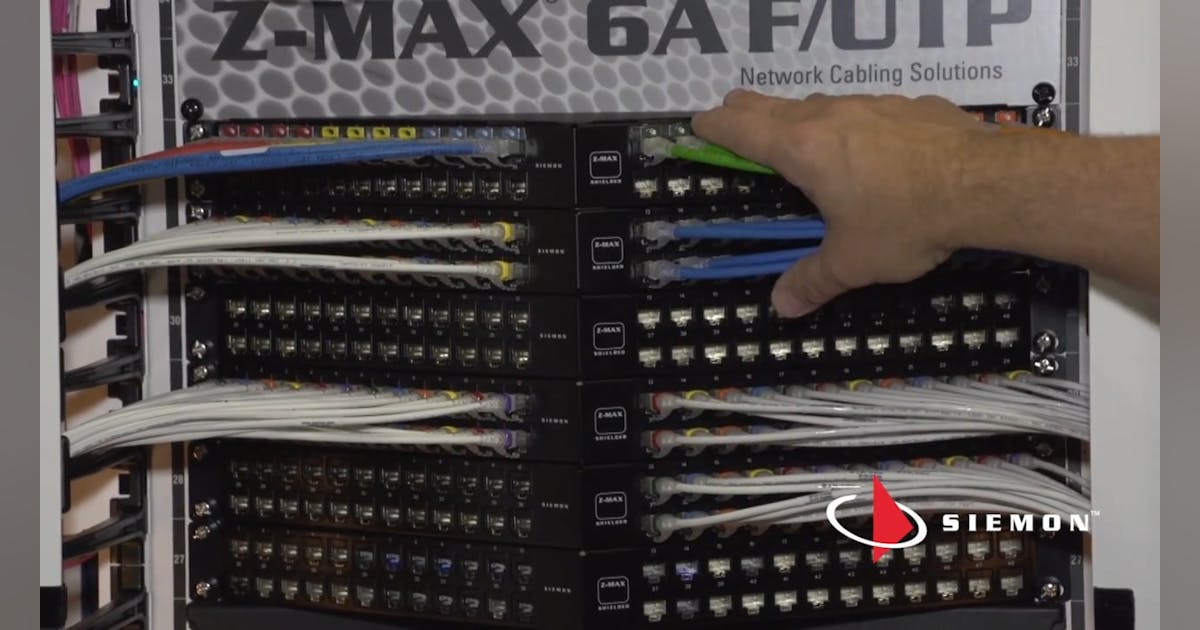 Siemon’s ZPLUG and VBuilt Solutions Cabling Installation & Maintenance