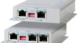 The OmniConverter PoE Extenders from Omnitron Systems, which are available in 30W and 60W models, can be daisy-chained to deliver Ethernet data and PoE to distances up to 800 meters.