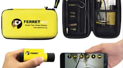 The Cable Ferret Company's Ferret WiFi is a multipurpose tool that serves as a wireless inspection camera and cable-pulling tool.