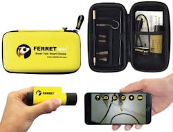 The Cable Ferret Company&apos;s Ferret WiFi is a multipurpose tool that serves as a wireless inspection camera and cable-pulling tool.