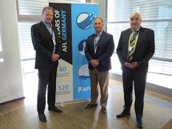 Pictured from left: Markus Philipp, Managing Director, AFL Germany; Kurt: Professor Dr.-Ing. Albert Moser of RWTH Aachen University