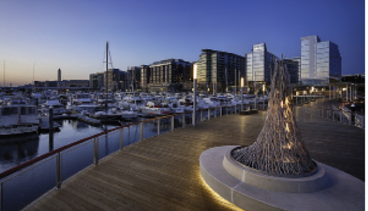 Vision Technologies designed, installed, and commissioned a unified WiFi and passive optical LAN system for The Wharf, a $2.5-billion mixed-use property developed by Hoffman-Madison Waterfront. The Wharf opened in October 2017.