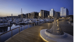 Vision Technologies designed, installed, and commissioned a unified WiFi and passive optical LAN system for The Wharf, a $2.5-billion mixed-use property developed by Hoffman-Madison Waterfront. The Wharf opened in October 2017.