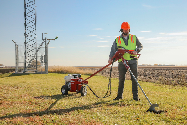 The hydraulic earth drill and anchoring kit allowed the utility company to double their productivity and finish jobs twice as quickly.