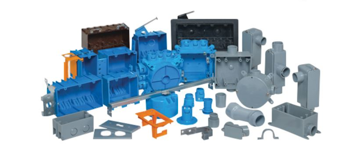 These Carlon brand products, available from ABB Installation Products, can be purchased from participating distributors through the company's new ABB eFinder portal.