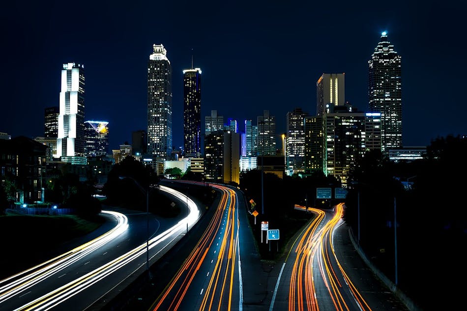 Atlanta, Georgia cityscape - Night