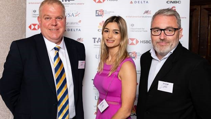 Left to right: Andy Sharkey, senior sales director for Northern Europe; Chloe Barnard, territory account manager; Pete Gough, UK and Ireland sales director.