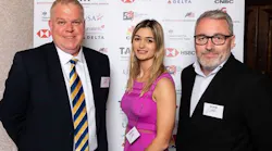 Left to right: Andy Sharkey, senior sales director for Northern Europe; Chloe Barnard, territory account manager; Pete Gough, UK and Ireland sales director.