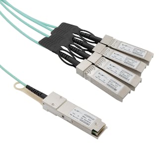 L-com&apos;s hot swappable, pluggable AOCs support high-speed Ethernet, InfiniBand and Fibre Channel connectivity (10Gbps-100Gbps).