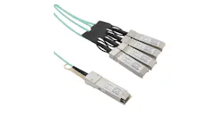 L-com's hot swappable, pluggable AOCs support high-speed Ethernet, InfiniBand and Fibre Channel connectivity (10Gbps-100Gbps).
