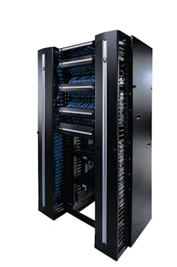 Four-post racks offer the strength and stability of a freestanding cabinet in a cost-effective open architecture, and are ideal for deeper, heavier equipment such as PoE switches.