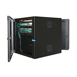 To support IoT applications, a wall-mount cabinet is the ideal choice. It offers the same functionality as its floor-standing counterparts, but in a much more compact and space-efficient package, particularly in public spaces such as classrooms and offices.