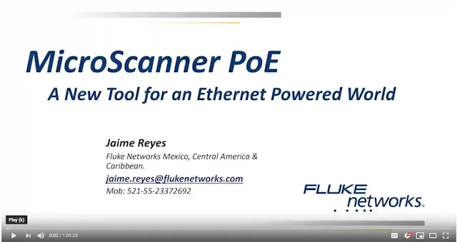 Microscanner Bot MicroScanner PoE Webinar | Cabling Installation & Maintenance