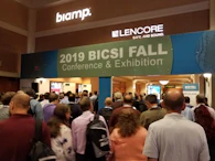 Opening day of the BICSI Fall 2019 Exhibits on Sept. 30, the moment after the show floor's ribbon-cutting.