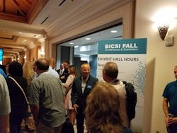 BICSI President Jeff Beavers greets attendees of the 2019 BICSI Fall Conference &amp; Exhibition in Las Vegas, NV.