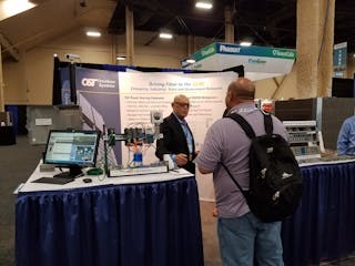 Omnitron Systems booth, 2019 BICSI Fall Conference, Las Vegas