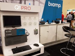 A view into Biamp&apos;s booth at the recent 2019 BICSI Fall Conference &amp; Exhibition (Sep. 30-Oct. 2) in Las Vegas, NV, where Biamp was the event&apos;s sole &apos;Diamond Level Sponsor.&apos;