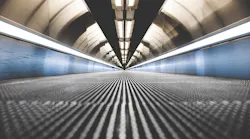 Airport 'travelator' (moving walkway)
