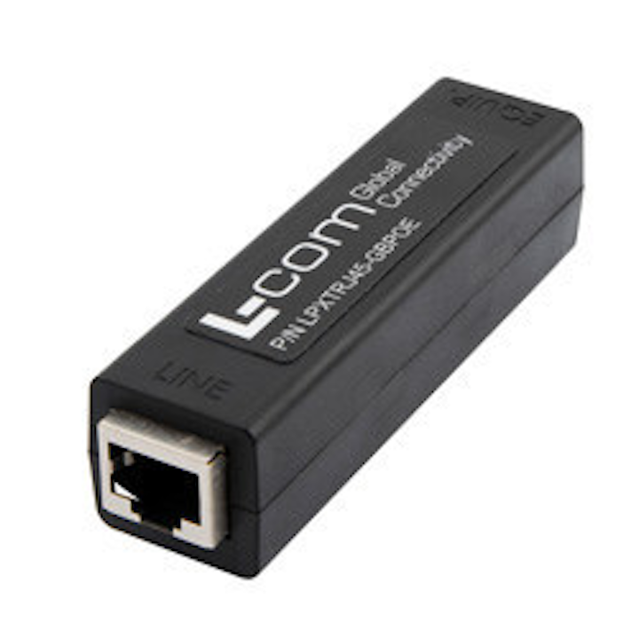 L-com's LPXTRJ45-GBPOE-series surge protectors utilize state-of-the-art GDT, SASD technology to protect critical equipment in 10/100/1000Base-T protocol data networks.