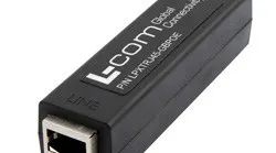 L-com's LPXTRJ45-GBPOE-series surge protectors utilize state-of-the-art GDT, SASD technology to protect critical equipment in 10/100/1000Base-T protocol data networks.