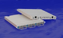 The ADVA FSP 3000 TeraFlex can support 1200 Gbit/s channels carrying three 400 Gbit/s clients or 800 Gbit/s channels carrying two 400 Gbit/s clients.