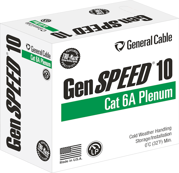 All cables in Prysmian Group&apos;s GenSpeed Category 6A product line are now available in Pull-Pac packaging, which uses Reelex tangle-free technology.