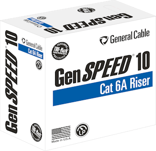 GenSpeed Category 6A cable is now available with a CMR rating for riser applications.