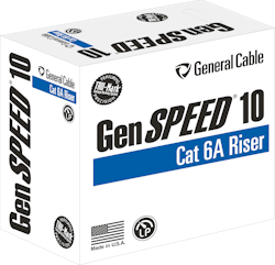GenSpeed Category 6A cable is now available with a CMR rating for riser applications. GenSpeed Category 6A cable is now available with a CMR rating for riser applications.