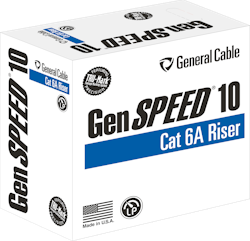 GenSpeed Category 6A cable is now available with a CMR rating for riser applications.