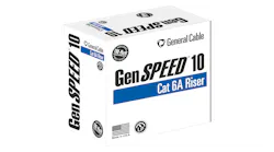 GenSpeed Category 6A cable is now available with a CMR rating for riser applications.