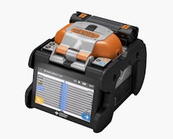 Introduced in September, the Type-Q102-M12 ribbon fiber splicer from Sumitomo Electric Lightwave is capable of handling 250-micron and 200-micron ecosystems. Introduced in September, the Type-Q102-M12 ribbon fiber splicer from Sumitomo Electric Lightwave is capable of handling 250-micron and 200-micron ecosystems.