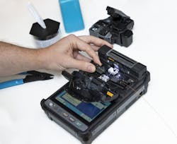 The Fujikura 41S is among the fusion splicers from AFL that employ Bluetooth capability to communicate with a Bluetooth-enabled cleaver to track use and prevent bad cleaves. The Fujikura 41S is among the fusion splicers from AFL that employ Bluetooth capability to communicate with a Bluetooth-enabled cleaver to track use and prevent bad cleaves.