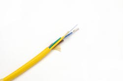 A composite cable comprises optical fibers for data and copper wires to deliver remote power. In an industrial environmental, composite cable can be used in a network of millimeter-wave 5G radios supporting a coverage zone.
