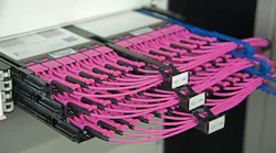 In an edge data center, it is important for a cabling solution to provide a complete, comprehensive backbone using limited space. Shown here are cassettes that are part of Huber + Suhner's LISA (Leading Interconnect System Approach), which is a high-density fiber system commonly used as a crossconnect in a data center.