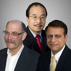 Left to right: Dana Bookbinder, Ming-Jun Li, and Pushkar Tandon, Corning researchers who invented bend-insensitive optical fiber and will be inducted into the National Inventors Hall of Fame on May 7, 2020. Left to right: Dana Bookbinder, Ming-Jun Li, and Pushkar Tandon, Corning researchers who invented bend-insensitive optical fiber and will be inducted into the National Inventors Hall of Fame on May 7, 2020.