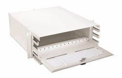 Designed to maximize module capacity through both front and rear access in four rack units (RUs), the XFM-28 panel is ideal for use where additional rack space is unavailable. Designed to maximize module capacity through both front and rear access in four rack units (RUs), the XFM-28 panel is ideal for use where additional rack space is unavailable.