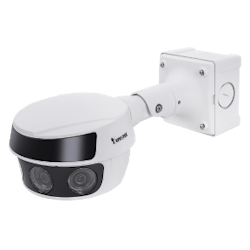 Featuring 4 x 5MP CMOS sensors at 30fps at all resolutions, Vivotek's MS9321-EHV multiple sensor network camera can monitor full 180 degree horizontal views. Featuring 4 x 5MP CMOS sensors at 30fps at all resolutions, Vivotek's MS9321-EHV multiple sensor network camera can monitor full 180 degree horizontal views.
