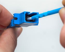 A well-engineered cleaning stick makes incidental contact with the alignment-sleeve sidewalls, allowing fluid from the cleaning stick to contact the sidewalls and instantly defuse static charges. A well-engineered cleaning stick makes incidental contact with the alignment-sleeve sidewalls, allowing fluid from the cleaning stick to contact the sidewalls and instantly defuse static charges.