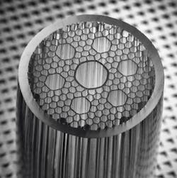 As noted by OFS, light travels about 50% faster in a hollow core compared to a solid silica core of conventional optical fiber. As noted by OFS, light travels about 50% faster in a hollow core compared to a solid silica core of conventional optical fiber.